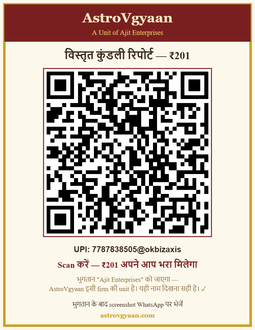 AstroVgyaan Kundli Report ₹201 UPI QR — Ajit Enterprises