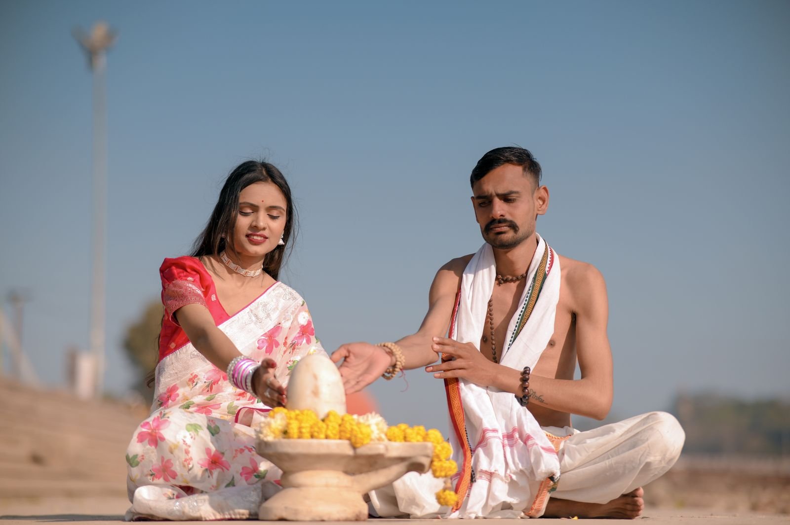 घटना गणना ज्योतिष - सरोवर किनारे अनुष्ठान