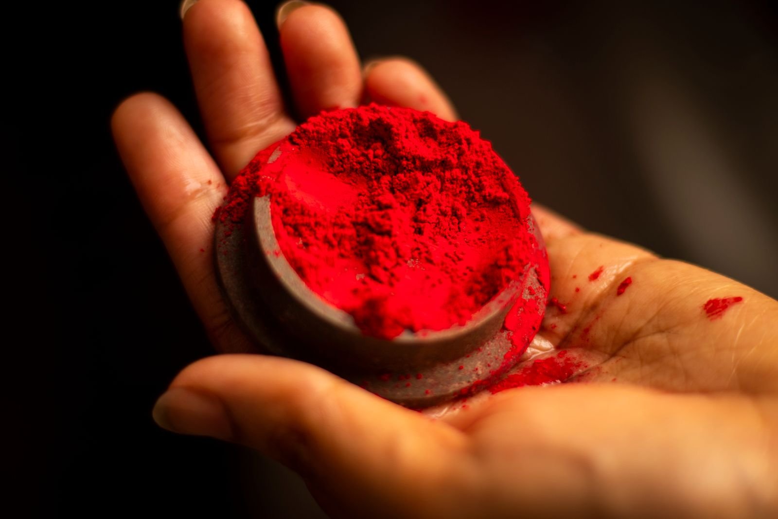 Mangal graha — laal sindoor powder