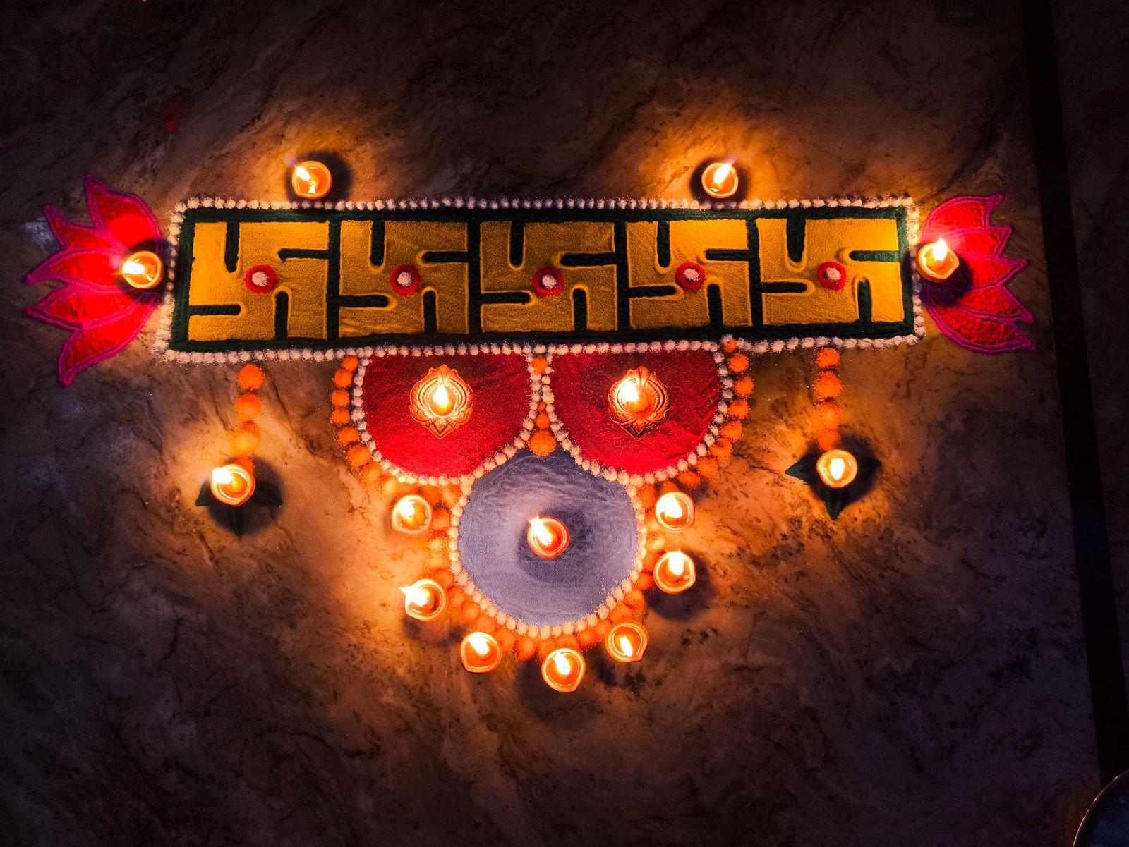 पर्सनल ईयर नंबर 2026 - रंगोली दीये उत्सव