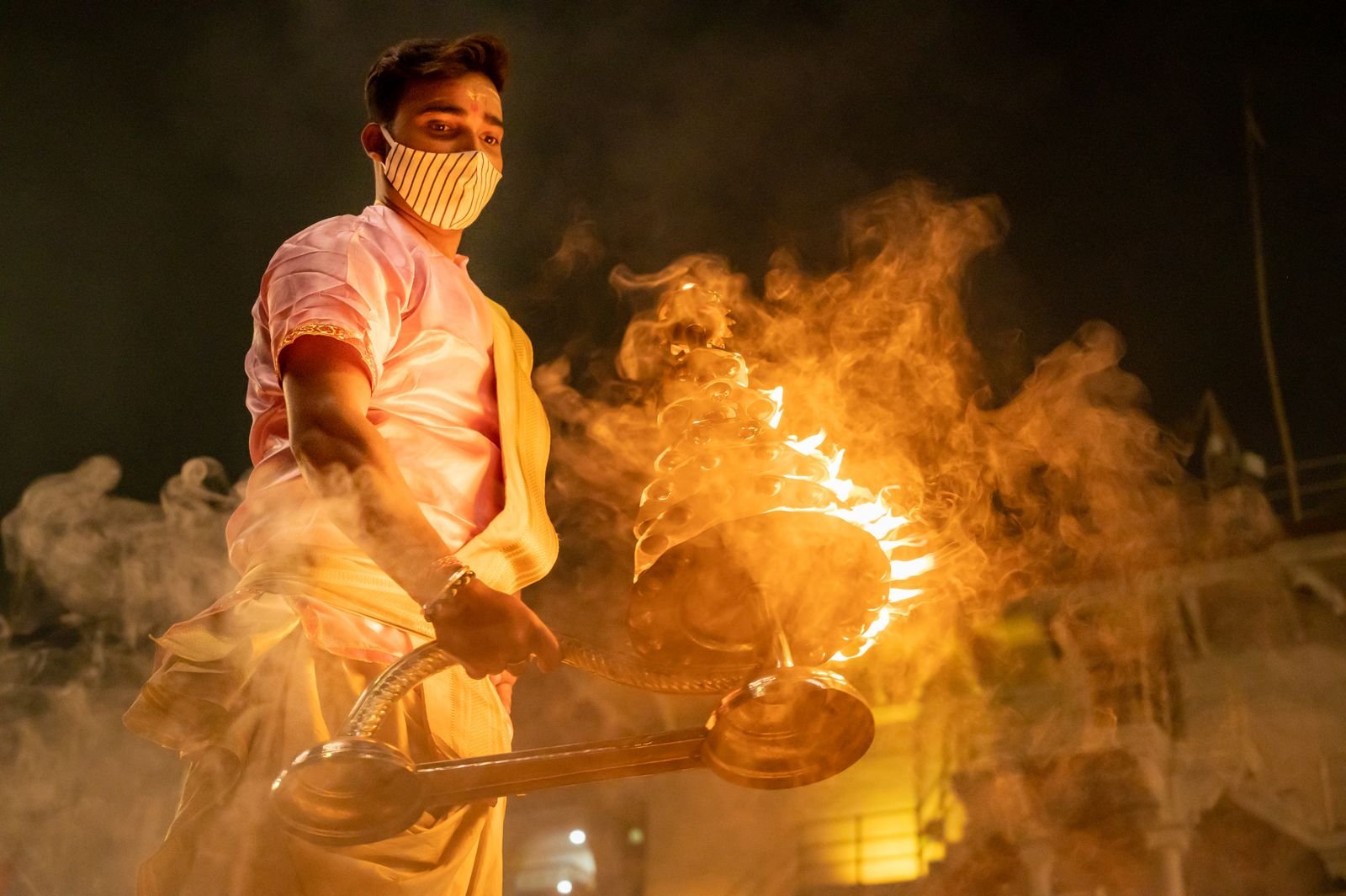 Shani graha — Ganga Aarti ka deepak Varanasi