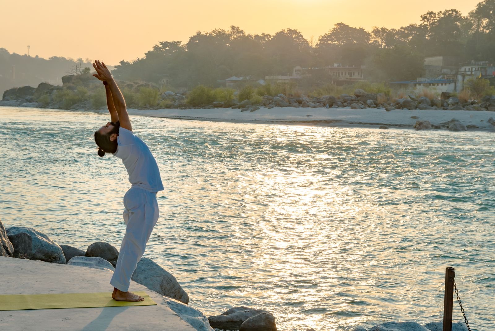Surya Mahadasha — yoga Ganga Rishikesh sunrise