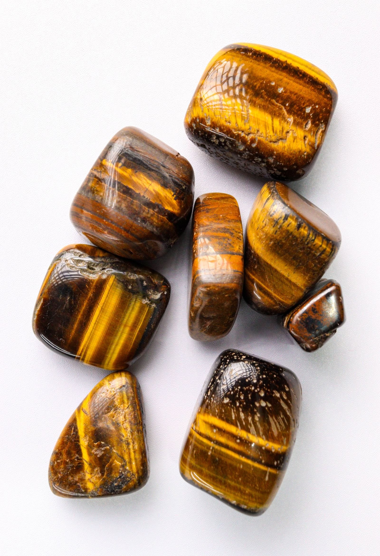 Tiger's Eye crystal polished stones